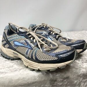Brooks GTS 12 MOGO DNA Women’s Size 9.5 M  Running Shoes Blue gray white